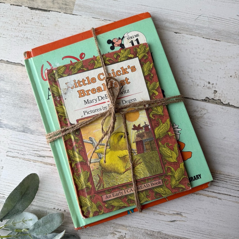 Collection of Vintage Children's Book Bundle Children's Vintage Book Stack